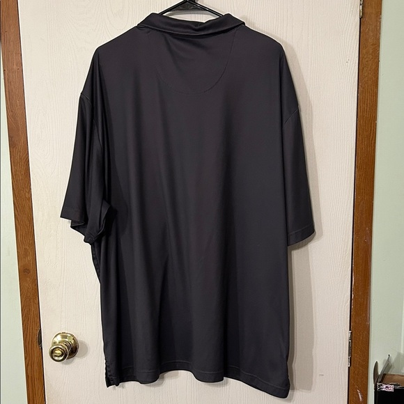 Ben Hogan Performance Black and Gray Striped Men's Polo Shirt - Picture 2 of 6